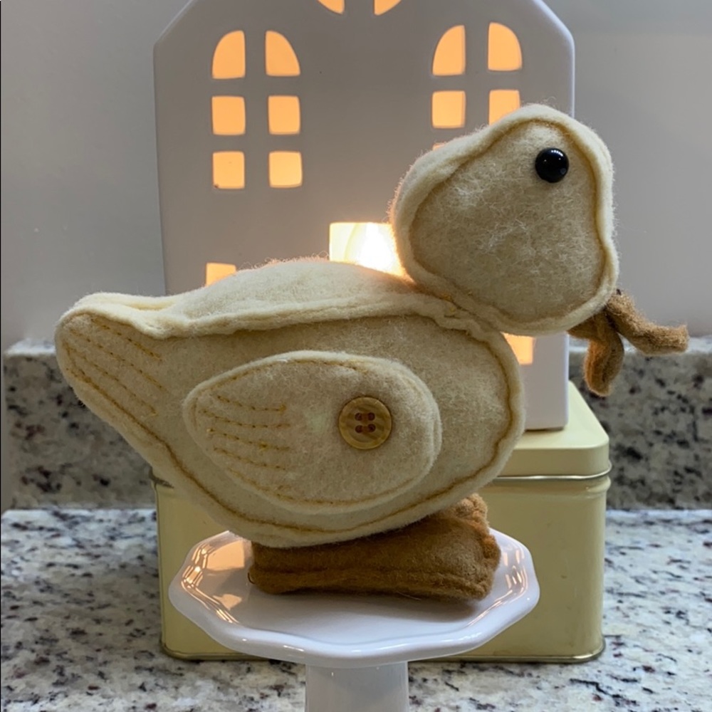 Yellow Felt Duck from Ohio Amish Country